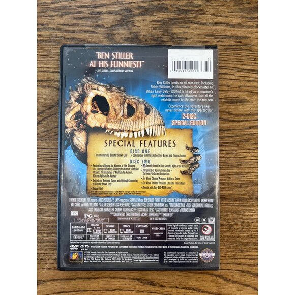 Night At The Museum 2-Disc Special Edition DVD 2007 Comedy Ben Stiller Pre-Owned - Picture 2 of 5